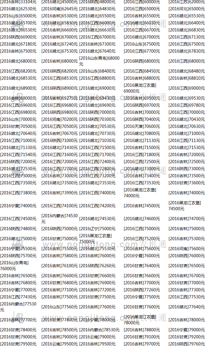 [咨询]东方红mf604水田型拖拉机