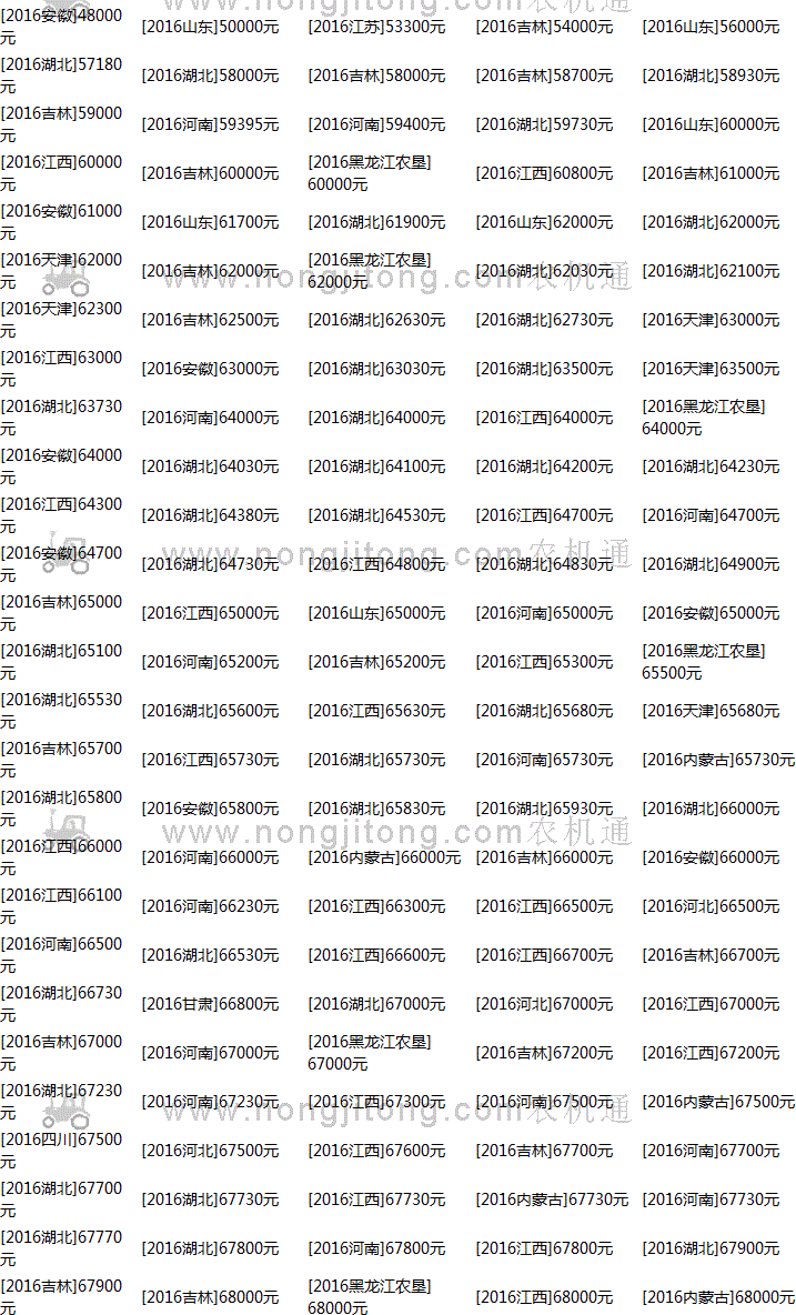 [价格]东方红mf554拖拉机