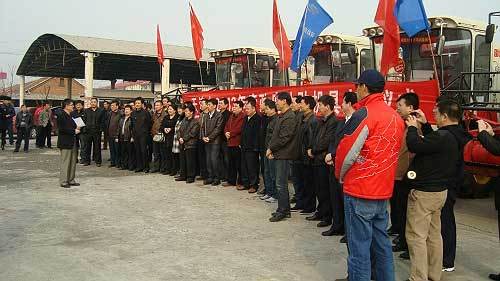 市农机办于2013年3月15日在蓟县举行了2013年全市农机购置补贴启动仪式