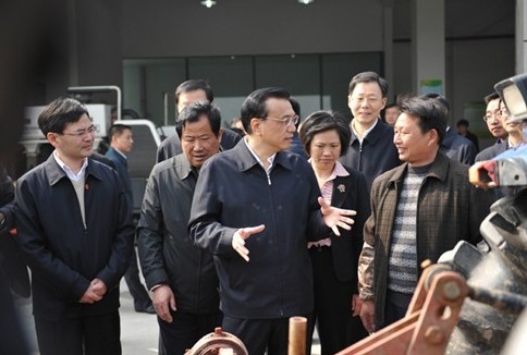 国务院总理李克强到江苏省常熟市调研
