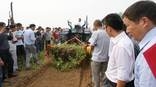 河南商丘宁陵花生机械化收获现场会