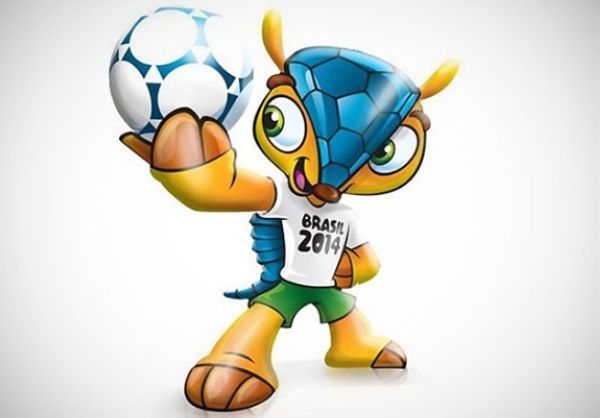 巴西世界杯吉祥物Fuleco形象是一只三色犰狳