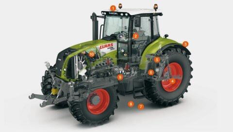 CLAAS) AXION 820