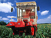 4YZP-2自走式摘穗还田剥皮型玉米收割机