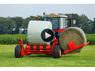 庫恩RW和SW系列纏膜機作業視頻-天津庫恩農業機械有限公司